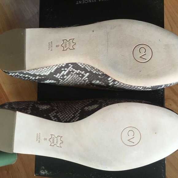 Cynthia Vincent Python Ballerina Flats - Picture 4 of 5